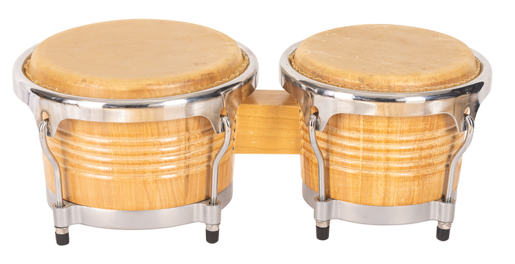 BONGO JINBAO CON PARCHES DE PIEL DE 7,5" x 8,5" 