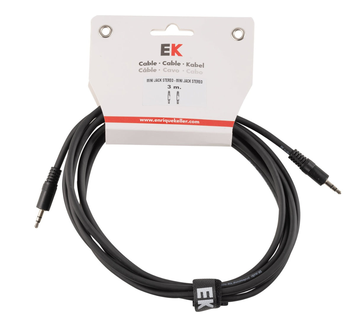 CABLE EK AUDIO MINI JACK STEREO - MINI JACK STEREO 3 M