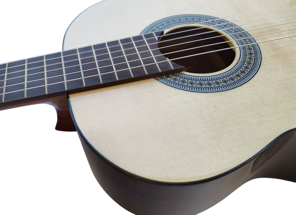 Jose Rincon MM4 Tiro 640 Señorita - Brillo Guitarra Clasica TODA MACIZA con Fondo De Caoba (MCG-48 - ES-04 - ES-10 y MCG-118)