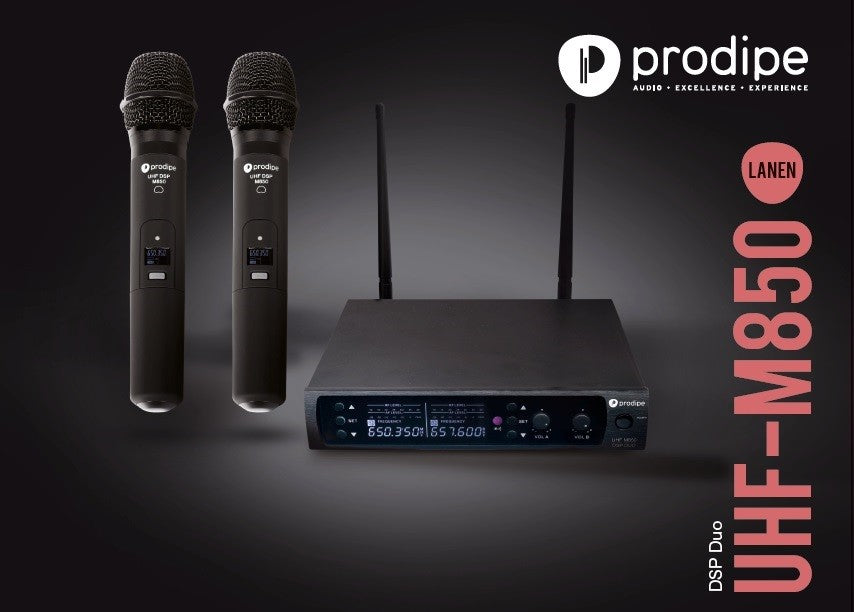 MICROFONO INALÁMBRICO PRODIPE M850 DUO