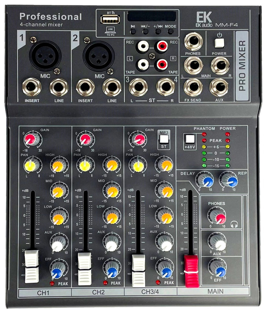 MESA DE MEZCLAS CON EFECTOS EK AUDIO MMF4