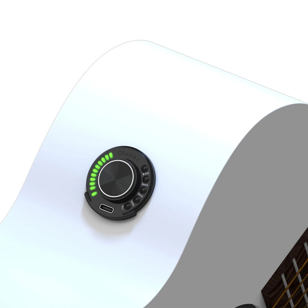 PREAMPLIFICADOR DE GUITARRA CLÁSICA Y ACÚSTICA CON CONEXIÓN BLUETOOTH, EFECTOS Y BATERÍA RECARGABLE 