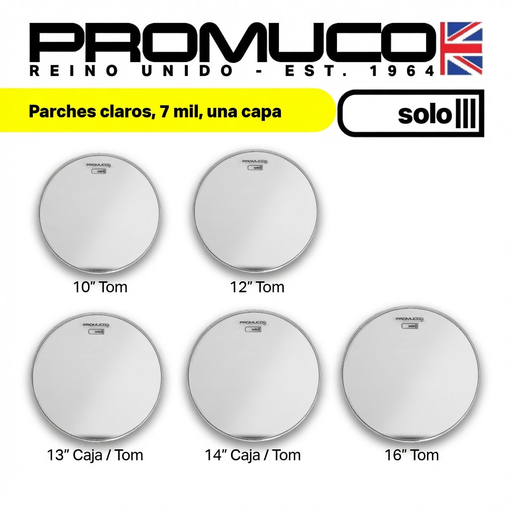 PARCHE PROMUCO SOLO TRANPARENTE DE 10"