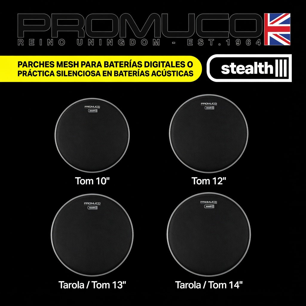 PARCHE PROMUCO STEALTH 13" MALLA NEGRA