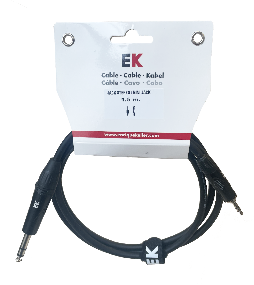 CABLE EK AUDIO JACK ESTÉREO - MINI JACK ESTÉREO 1,5 M