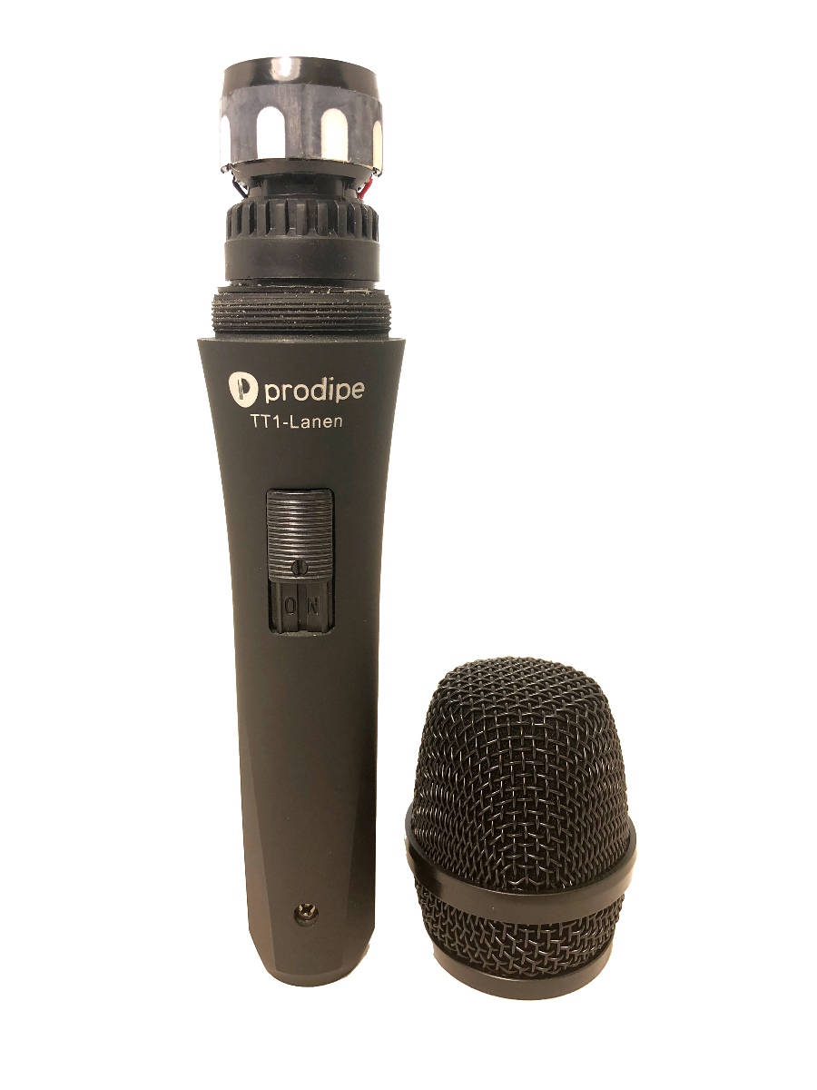 MICRÓFONO DINÁMICO PROFESIONAL PARA VOCALISTAS PRODIPE TT1 CON INTERRUPTOR