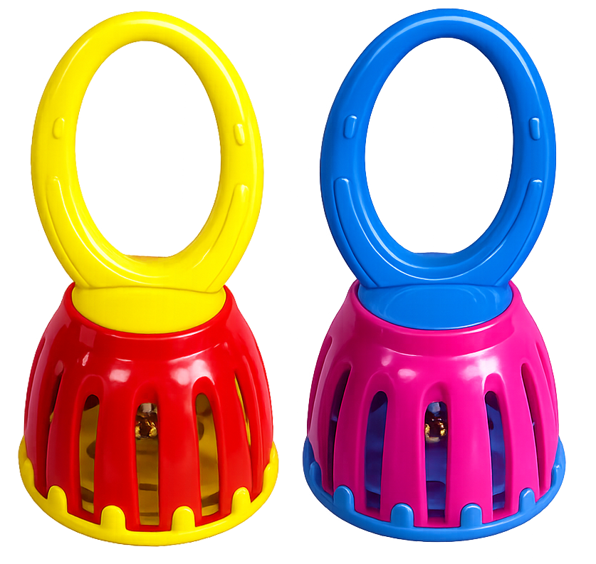 CAMPANA RITMO DE PLÁSTICO DE 6,7 CM