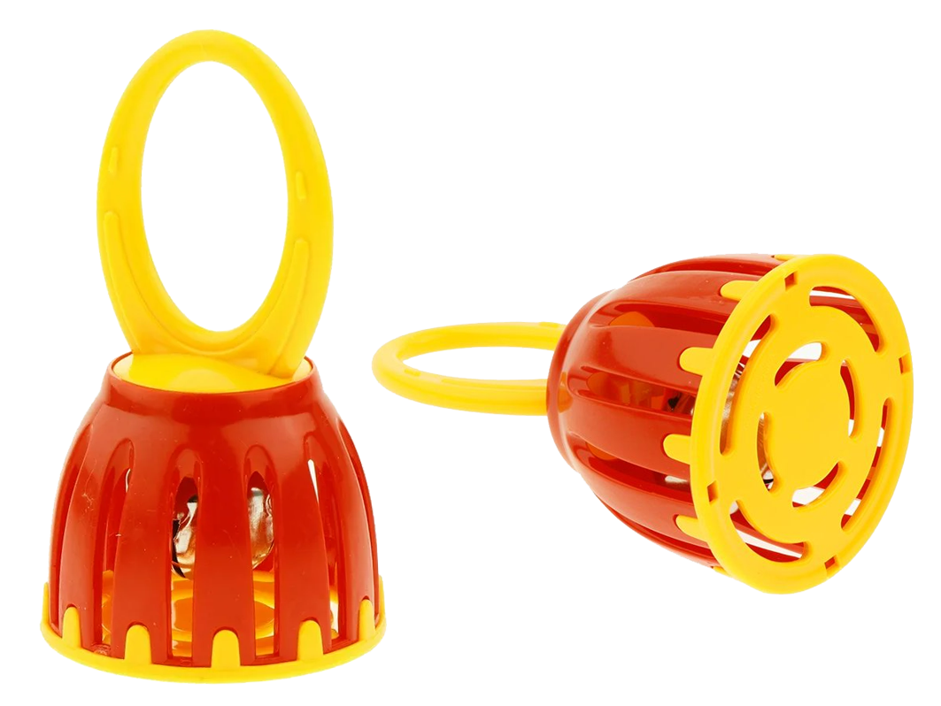 CAMPANA RITMO DE PLÁSTICO DE 6,7 CM