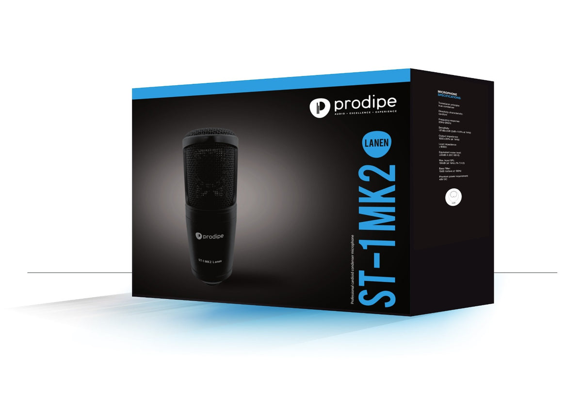 MICRÓFONO PRODIPE DE ESTUDIO DE CONDENSADOR ST-1 MK2