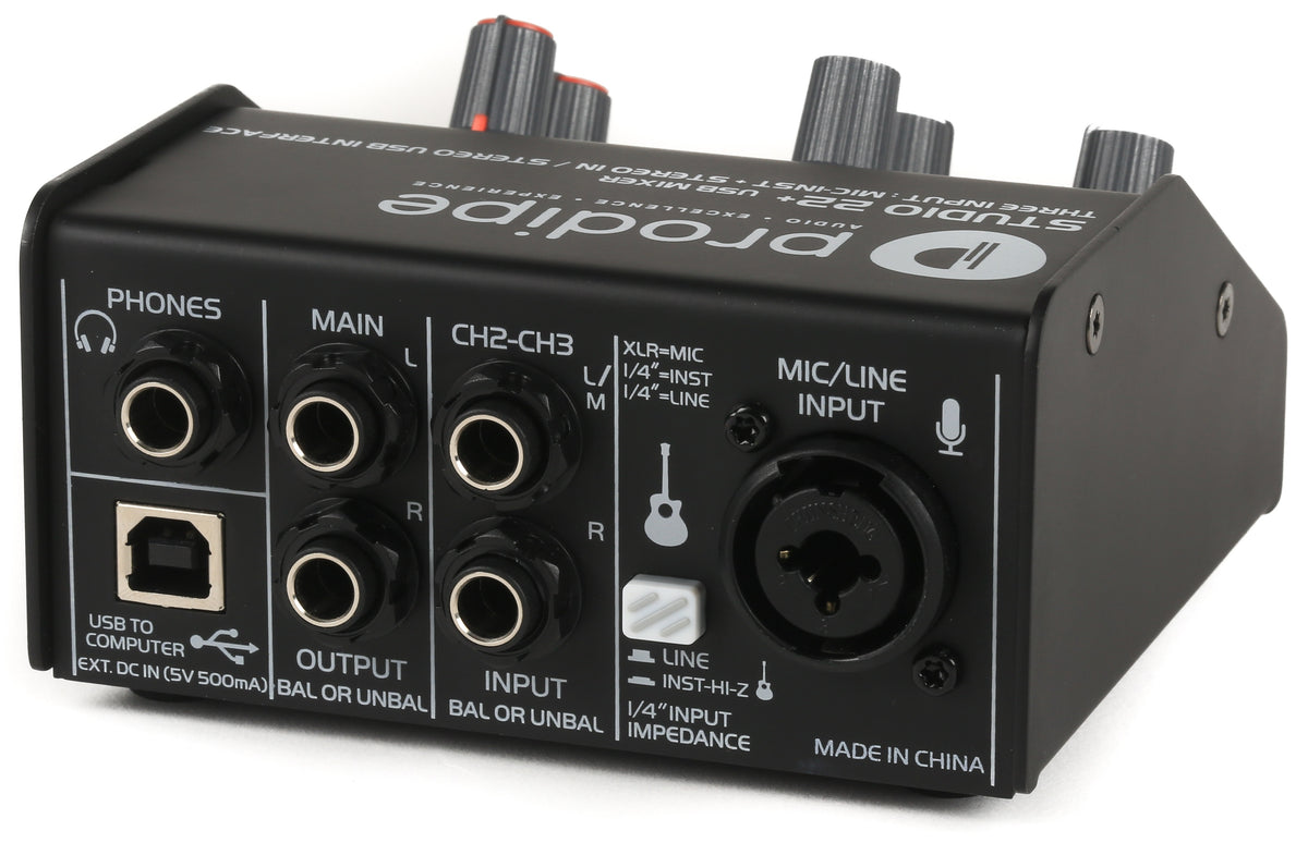 TARJETA DE SONIDO PRODIPE STUDIO 22 PLUS