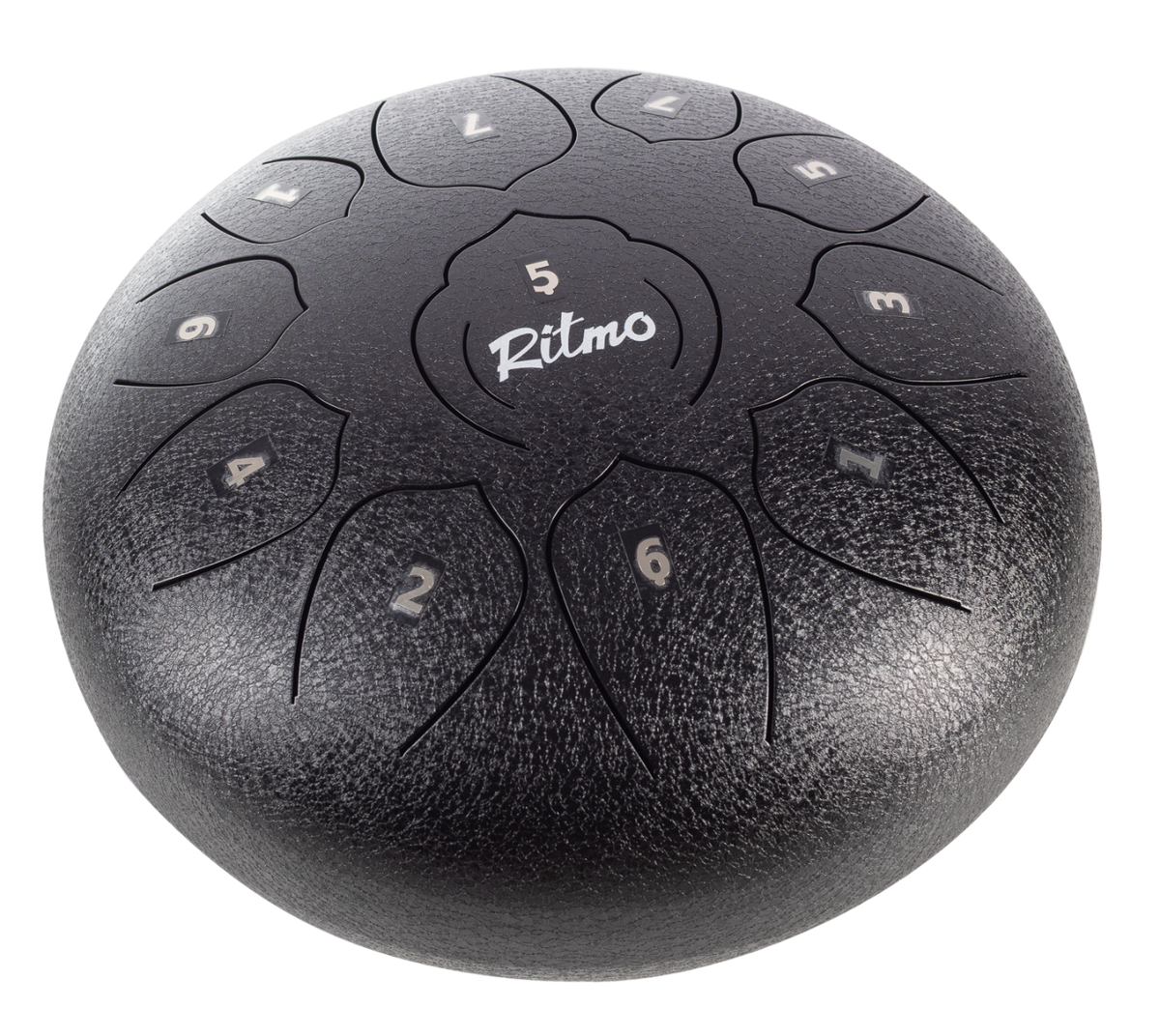 TONGUE DRUM DE 10” NEGRO 11 NOTAS 