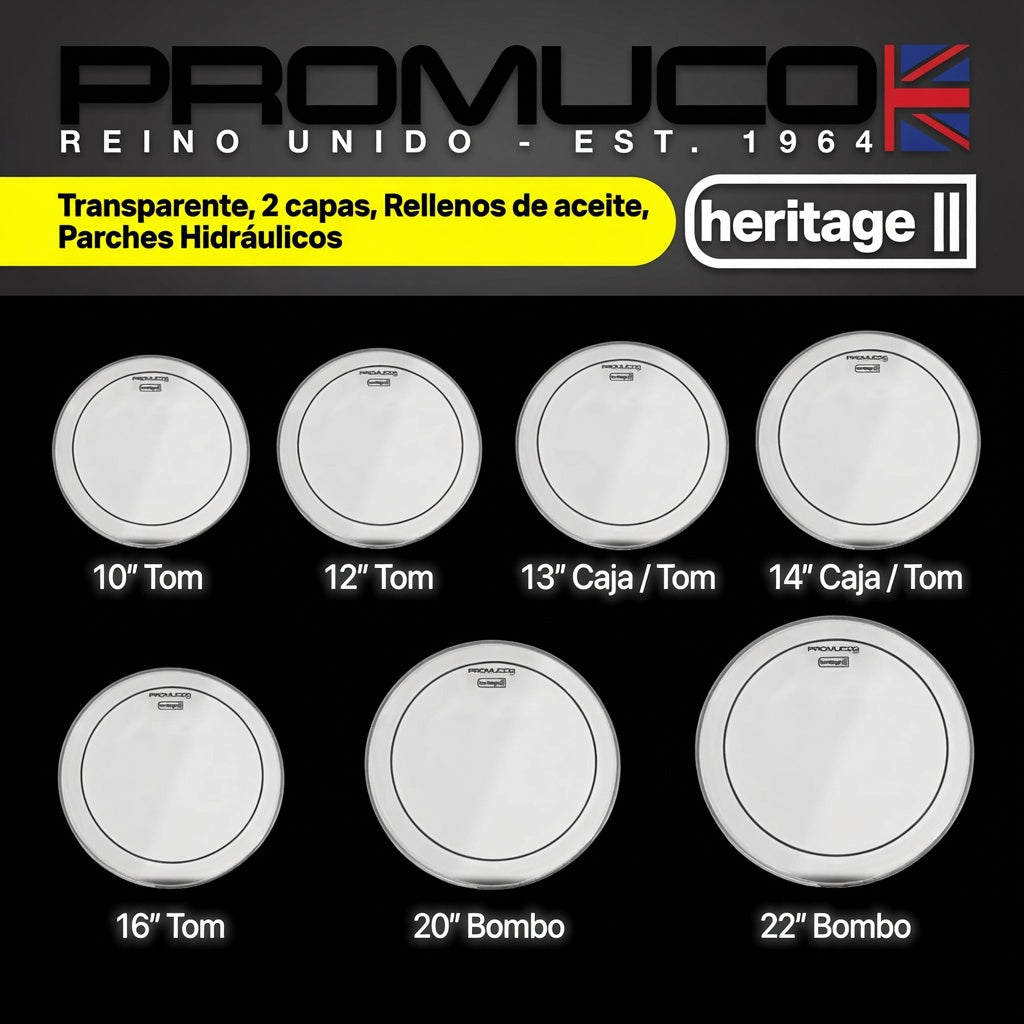 PARCHE PROMUCO HERITAGE 10" ACEITE 2 CAPAS