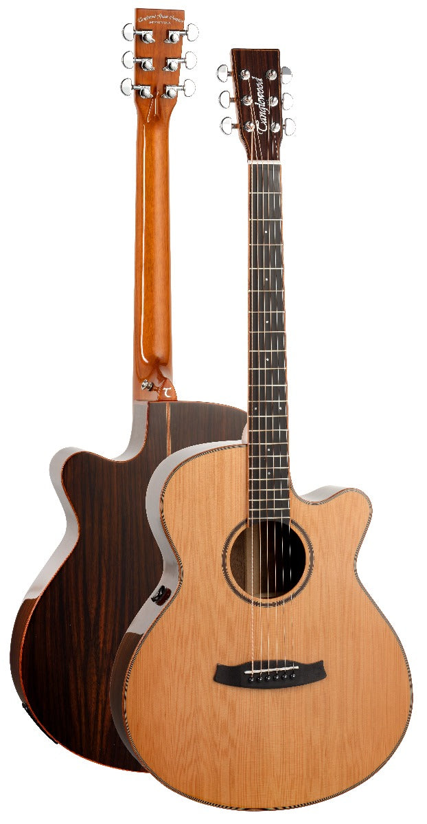 GUITARRA ACÚSTICA TANGLEWOOD SUPER FOLK CUTAWAY SERIE NEW ROSEWOOD SMART
