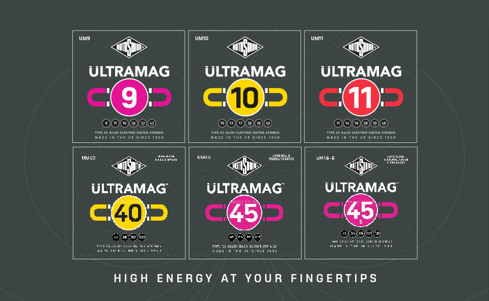 JUEGO DE CUERDAS ROTOSOUND ULTRAMAG PARA GUITARRA ELÉCTRICA UM10