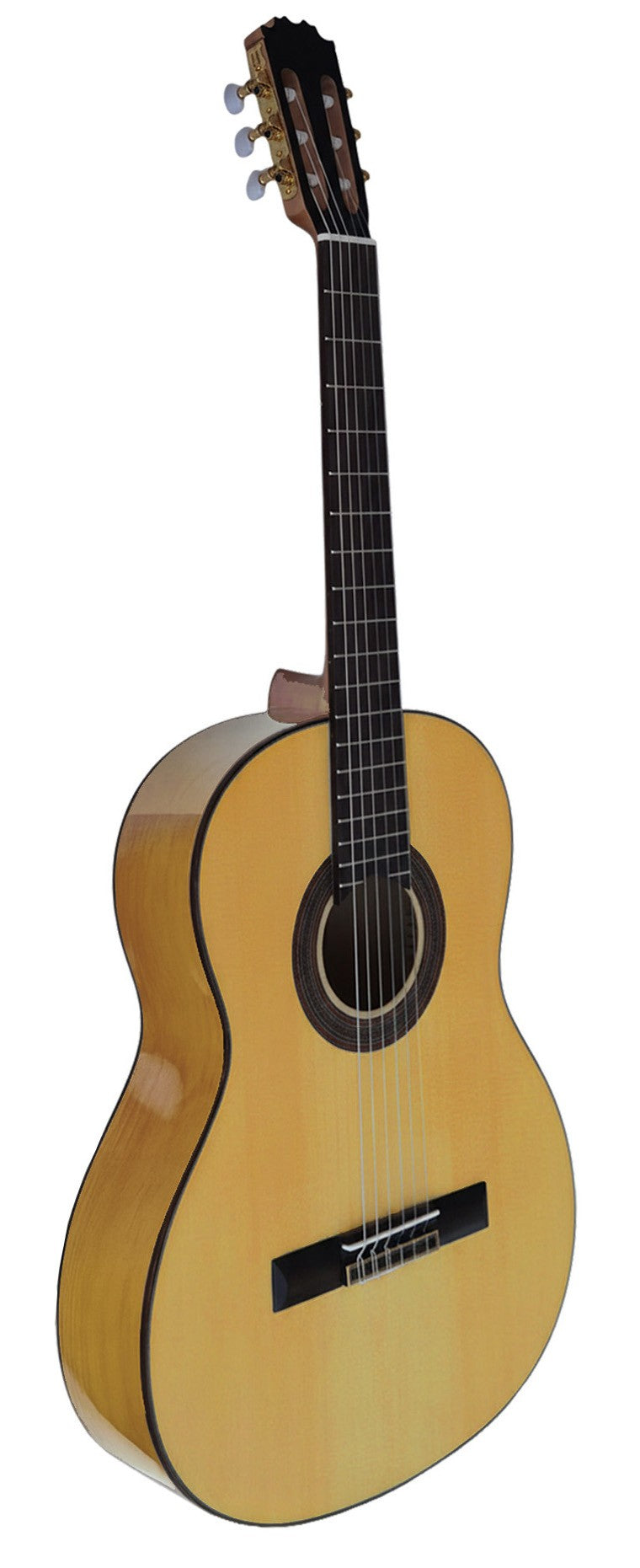 Vicente Tatay C320.560 – Guitarra Flamenca con Tapa de Abeto, Cuerpo de Sicomoro, Alma Ajustable y Golpeador
