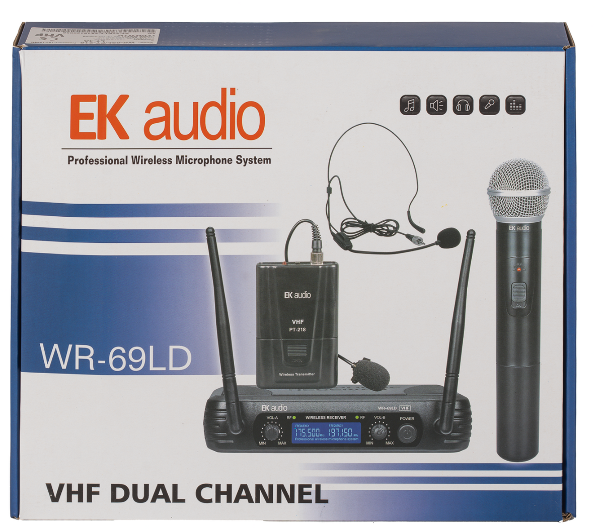 SISTEMA INALÁMBRICO DE SOLAPA EK VHF WR69LL